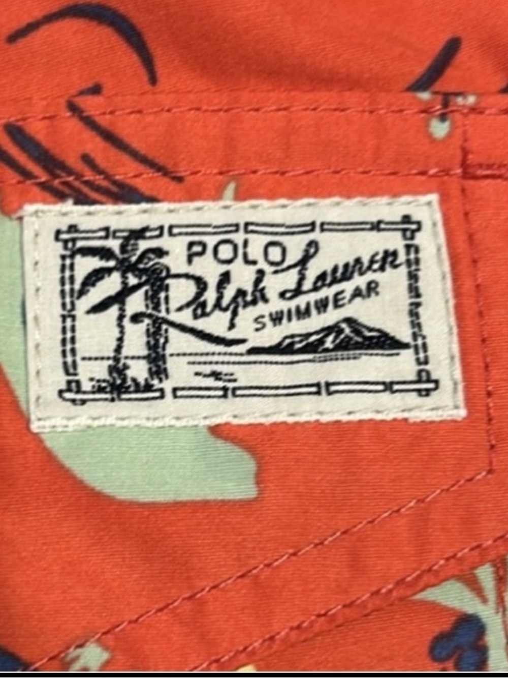 Polo Ralph Lauren Men Red Tropical Hawaiian Print Swim Trunks Drawstring M
E - Picture 6 of 17